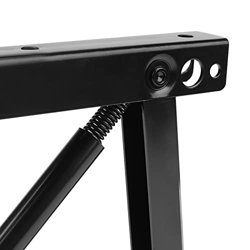 MUKCHAP 2 unidades/1 par de bisagras de mesa elevable, 60 libras/27 kg, mecanismo de mesa de centro de elevación negro, bisagra de resorte plegable para mesa de café