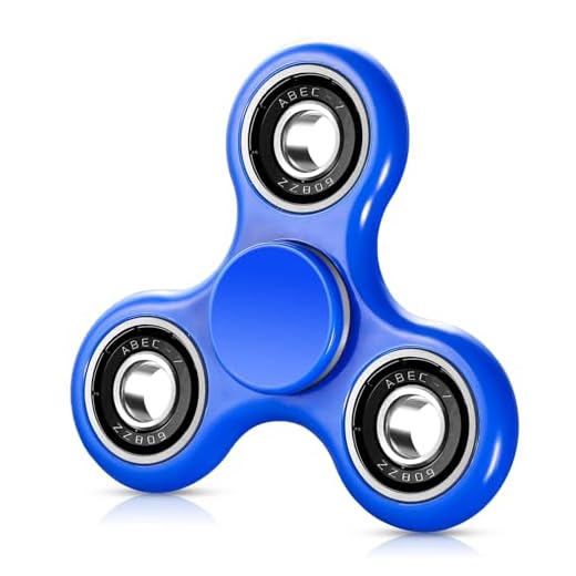 SCIONE Fidget Spinner Juguete sensorial, Ansiedad Alivio del Estrés Mano Spinner Regalos de Fiesta para niños y Adultos Regalos para cumpleaños(Azul)