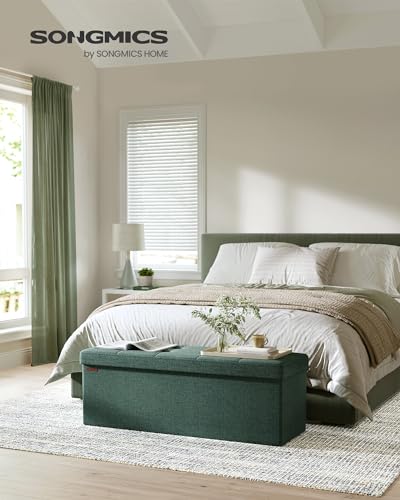 image for SONGMICS MAZIE Collection - 43 Inches Folding Storage Ottoman Bench, O