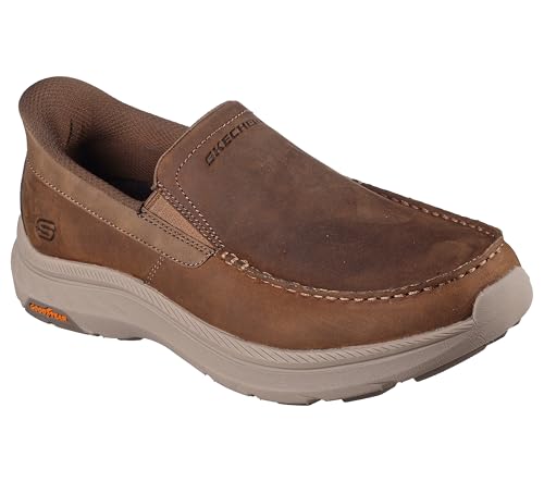 Image of Skechers Men's USA Pollard - Osgood Dual Gore Leather Moc Toe Slip-Ins Loafer