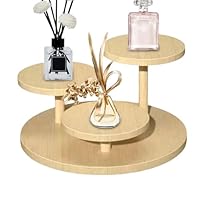 Display Riser Stand - 3 Tier Organizer Shelf, Wooden Step Display Rack, Multi-Purpose Storage Holder, Decorative Countertop Design | PerfumeDisplay for Jewelry, Cosmetics, Dolls, Cupcakes, Home Decor
