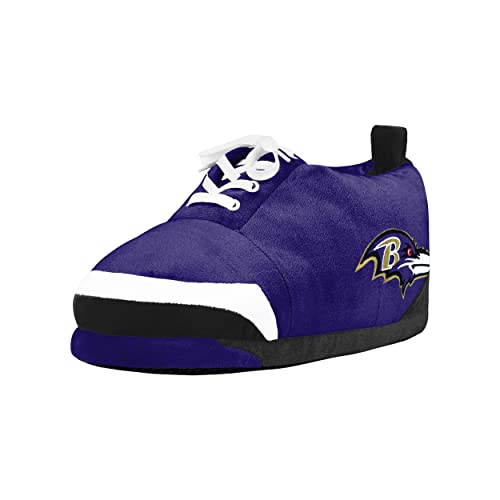 Image of FOCO Mens NFL Team Logo Plush Oversized Sneaker Slippers