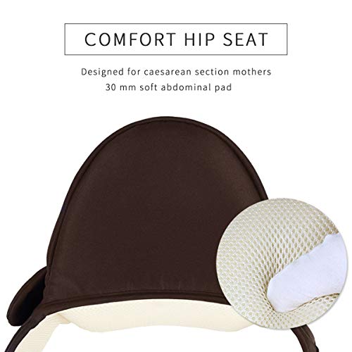 SONARIN Multifunctionele hipseat babydraagtas, vrije maat, heupzitdrager voor kleine kinderen, riem aan de voorkant, 4… - Image 5