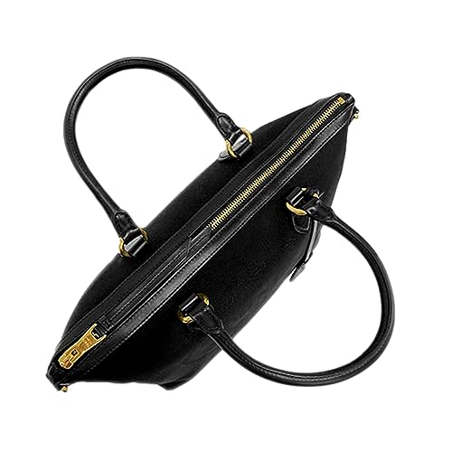 Prada Black Logo Jacquard Canvas Satchel Crossbody Bag with Detachable Strap Magnetic Snap Interior Zip Pocket Made in Italy New - Image 6