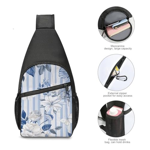 Bolso Sling Pequeño Cruzado Unisex Butterfly miniatura 4