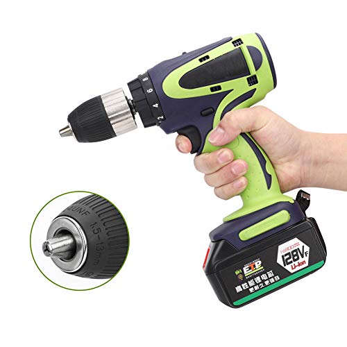 Schlagbohrmaschine, leistungsstarke Akku-Bohrmaschine mit 0–800 U/min für Keramik für Holz für Aluminium für Eisen für… – Bild 8