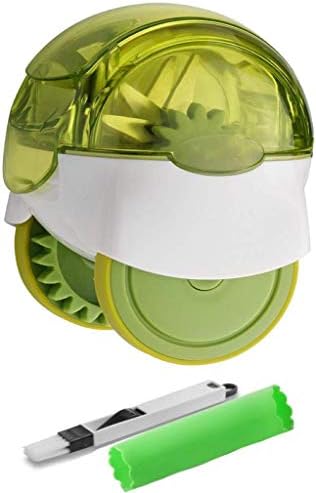 Garlic Chopper Includes Silicone Garlic Peeler And Cleaning Brush By Royal Blade (Green)
