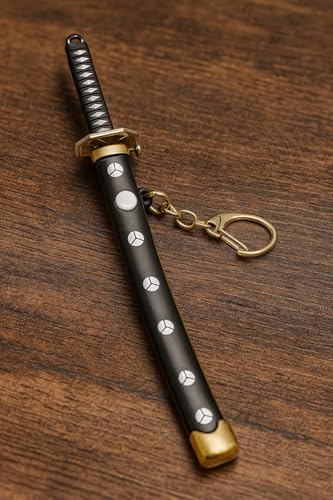 Image of Katana with Lock system and Scabbard Collectable Anime Toy Keychains | Mini Samurai Sword Key Ring for Car, Bike & Bag | Anime Inspired Gift for Bike - (Pack of 1 piece)