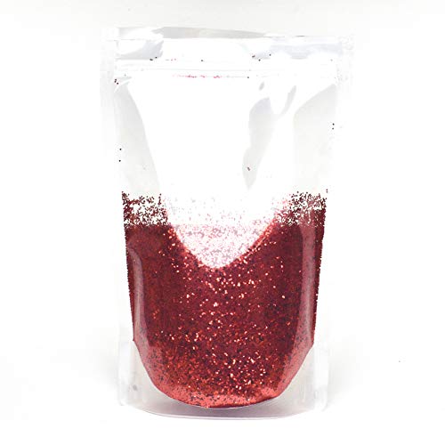 Glitterexpress 040 Red PVC Glitter Purpurina, Rojo, 500 g