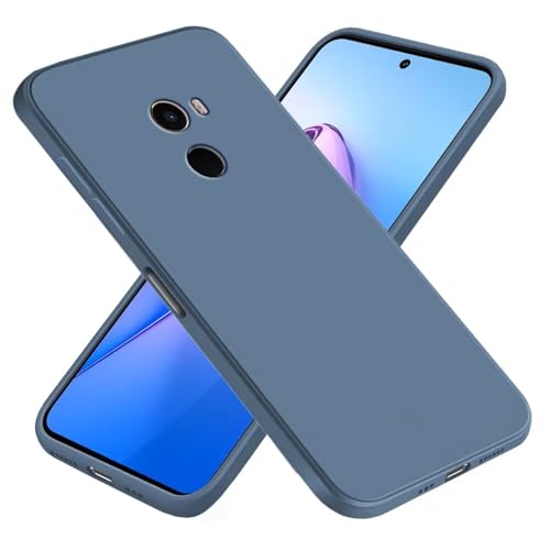 EASSGU Funda para Xiaomi MI Mix 2 (5.99' Inches), Carcasa de Silicona Suave de TPU - Lavanda Gris
