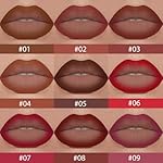 Maroon Gradient Matte Lipstick Crayon Lip Liner pencil, Flawless Contour Gradual Ombre Effect lip Pencil, for Women Long Lasting Waterproof Smudge Proof Lipstick Pencil 05# - Image 4