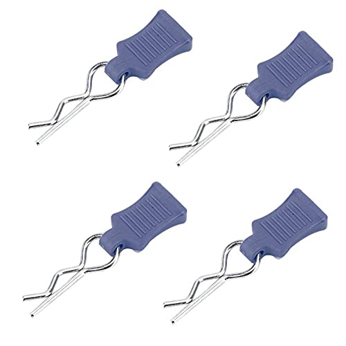 Rc Karosserieklammern Bent Springy R Pins, 1/8 1/10 1/12 Rc Karosserieklammern R Pins + Befestigungsklammer Set Modell Bent… – Ansicht 2