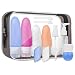 Silicone Travel Bottles TSA Approved, Leak Proof Shampoo And Conditioner Bottles Set, Toiletries Accessories With Spray, Pump Bottle and Cream Jars, 13 Pack