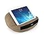 padRelax - Supporto per iPad & Tablet, con cuscino, per letto, divano, tavolo, ecc. Per tutti i dispositivi fino a 10” (Apple iPad Air, Samsung Galaxy Tab, eReader, ecc. marrone marrone chiaro 12.9 Zoll