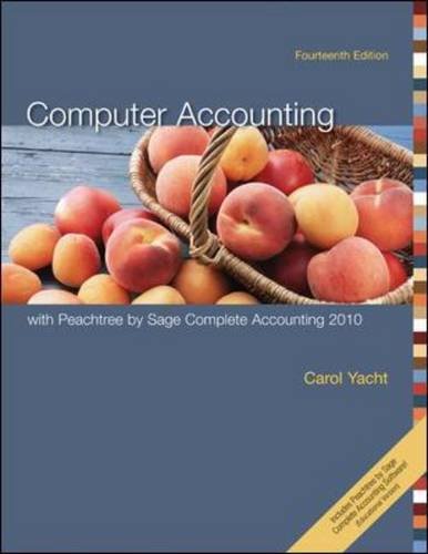 Computer Accounting with Peachtree by Sage Complete Accounting 2010 (IRWIN ACCOUNTING)