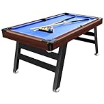 OYE 5FT Steady Billiards Game Table Snooker Table Pool Table Set with Ball Return, Great Gift for Family, Blue 164 * 85.5 * 80CM
