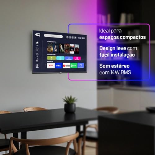 Smart TV HQ 32" HD Slim Android 12