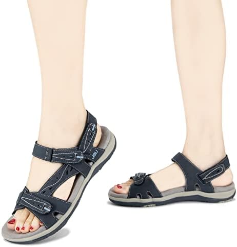 JBU by Jambu Women's Stephie Vegan Sport Sandal, Navy, 9.5 | Image 6