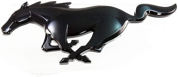 HCJHYOU 1 pcs of New Genuine Pony Emblem Badges for m-u-s-t-a-n-g car 2015-2022 5R3Z-8A224-AA Emblem-Black, HCJHYOUJ-4478900