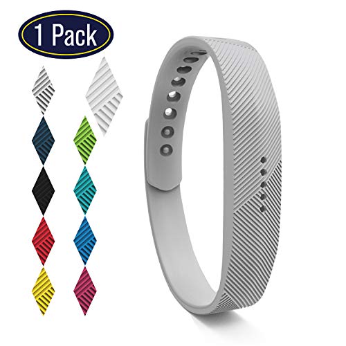 KingAcc Compatible Fitbit Flex 2 Bands, Soft Silicone Replacement Band for Fitbit Flex