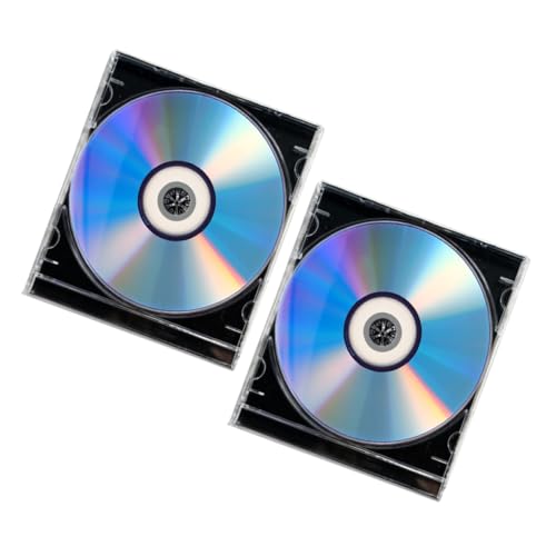 SEWACC 2 Juegos Discos DVD Vírgenes Grabables con Caja de Joya para Grabar Música Datos y Videos CD Imprimibles de Gran Capacidad para Almacenamiento Seguro Casa y Oficina