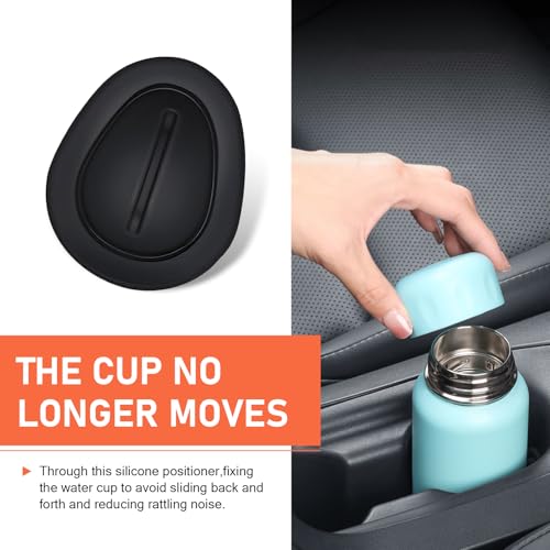 6 PCS Limitadores Portavasos para Carro, Negro miniatura 7