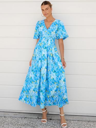 Image of Maxigerui Women's Summer Floral Maxi Dress Spring Wedding Guest Dress 2026