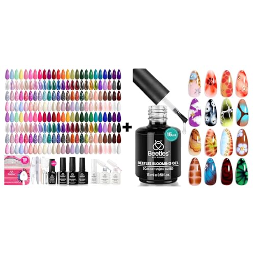Beetles 100 Colors Gel Nail Polish Set, 119 PCS Kit