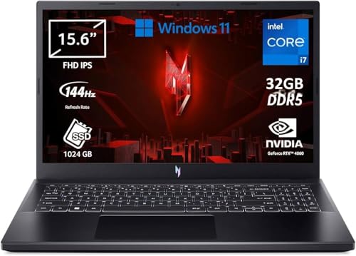Nitro V 15 Notebook Gaming, Processore Intel Core i9-13900H, Ram 32 GB DDR5, 1024 GB SSD, Display 15.6" FHD IPS 165 Hz LED LCD, NVIDIA GeForce RTX 4060 8 GB, Windows 11 Pro - Notebook - Immagine 2