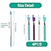 4pcs Telescopic Teachers Finger Pointer, Retractable Mini Hand Teaching Stick for Classroom Presentation Whiteboard Extendable Pointing Stick for Teachers Speakers (4 Colors)