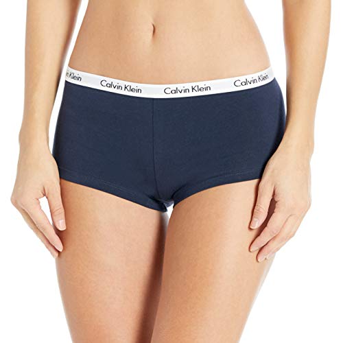 Calvin Klein Women's Carousel Logo Cotton Boyshort, Shoreline, S