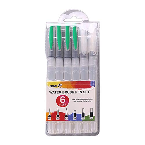 Tianhao  Juego de 6 pinceles para depósito de agua, pincel para el agua, pincel para el agua