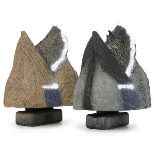 Volein Cupped Waterfowl Feeder Outdoors Duck Butt Decoys for Hunting, 2 Packs Mallard Decoy Hunting Accessories for Men, Female & Male