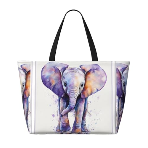 Beach Bag for Women dog and duck Beach Tote Bag Foldable Pool Bags with Zipper Gym Bags4