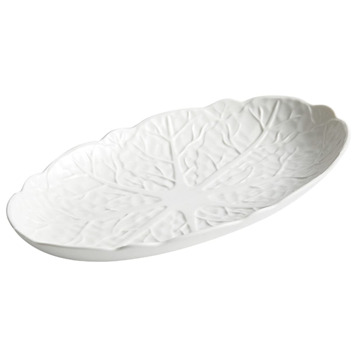 Plat à poisson céramique blanche 30 cm vaisselle de cuisine