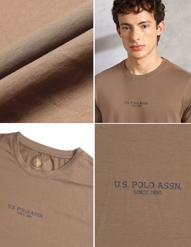 Image of U.S. Polo ASSN. Mens PE005 Premium Supima Cotton Breathable Lounge T-Shirt