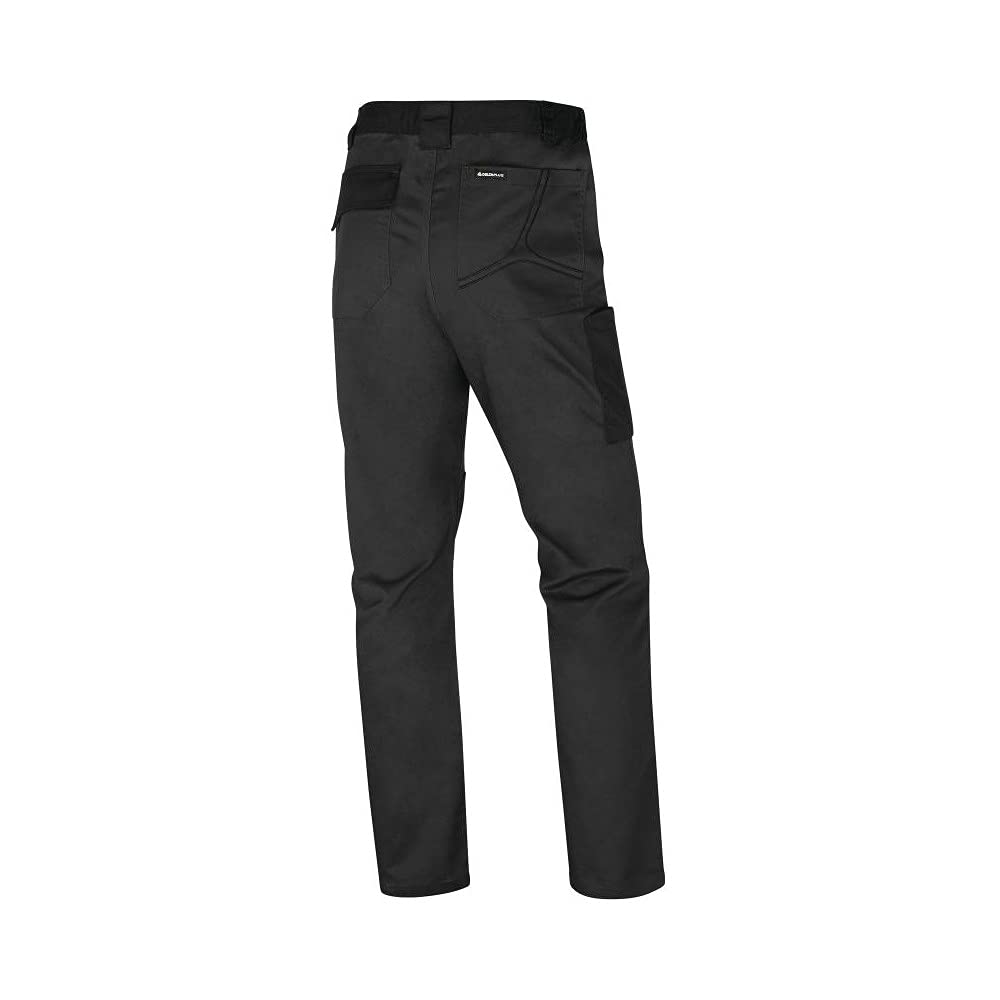 DELTA PLUS Pantalone da lavoro multitasche 65% poliestere 35% cotone 245gr MACH 2 Deltaplus M2PA3 - L, Grigio scuro