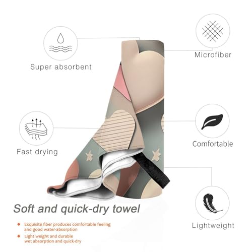 Serviette de plage en microfibre portable et compacte pour le sport - 4