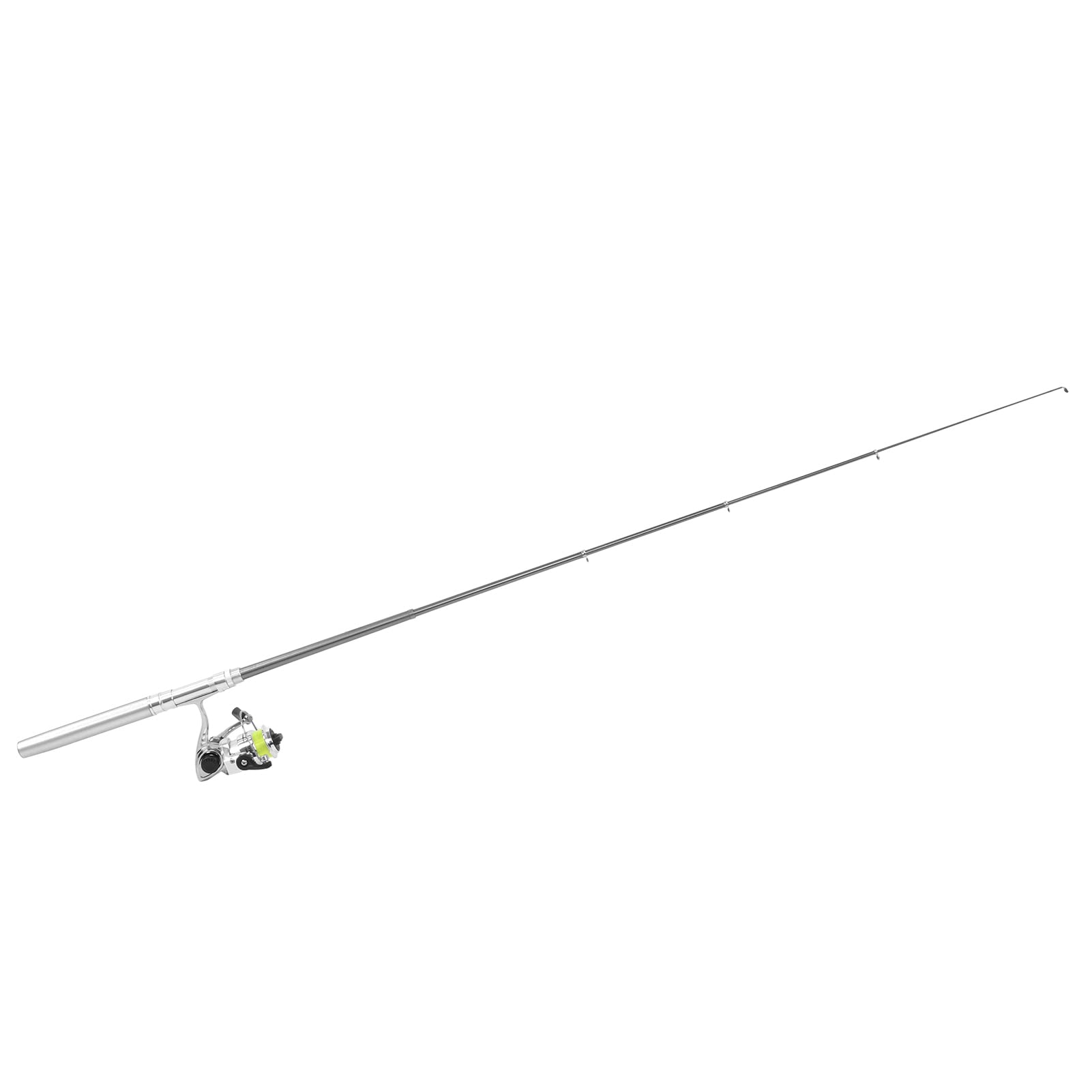 Canna Pesca Forma di Mini Penna con Mulinello, Canna Retrattile Tascabile Portatile per Gli Appassionati di Pesca