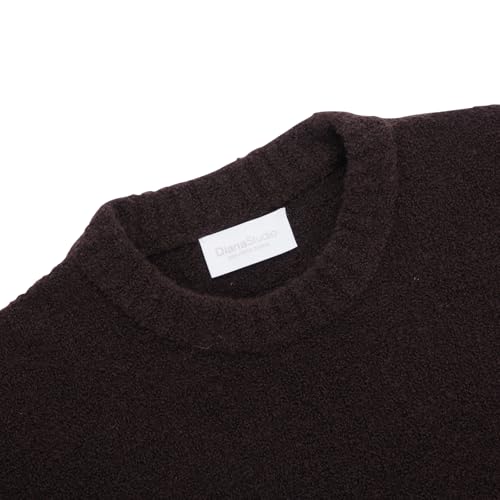Pull homme col rond Diana Studio maglia effet bouclé vêtement chaud - 2