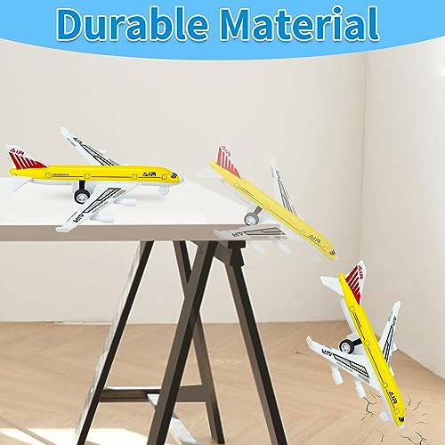 Tcvents Airplane Toys, Metal Plane Pull Back Airplane Toys for 3 4 5 6 Years Old Boys Girls, Die Cast Aircraft Plane Models, Kids' Play Vehicles Aeroplane Airplanes for Kids Birthday Gifts