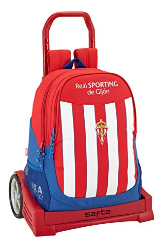 Preisvergleich Produktbild Ergonomischer Rucksack Real Sporting De Gijon mit Trolley Safta Evolution