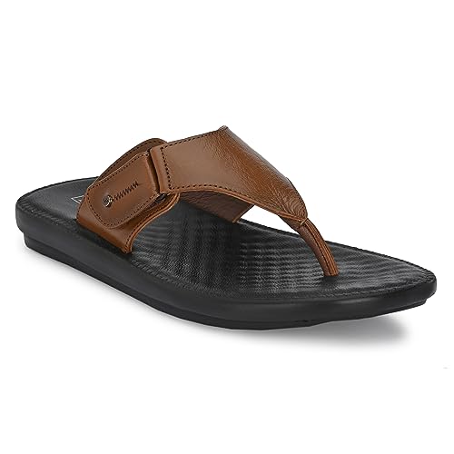 Image of egoss Slippers & Sandals Premium Genuine Leather Slipper Sandals For Men-C-20222