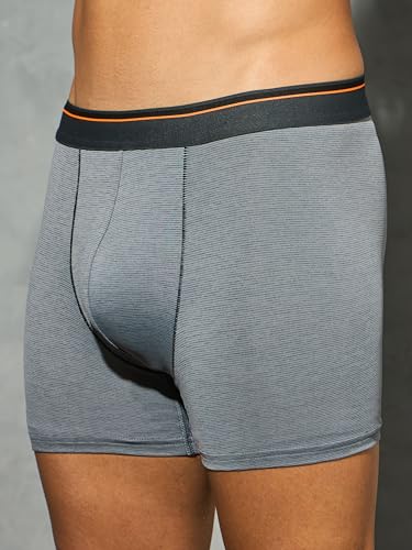 Image of TECHNOSPORT Men's Solid Trunks with Anti Microbial Properties - (Pack of 2)