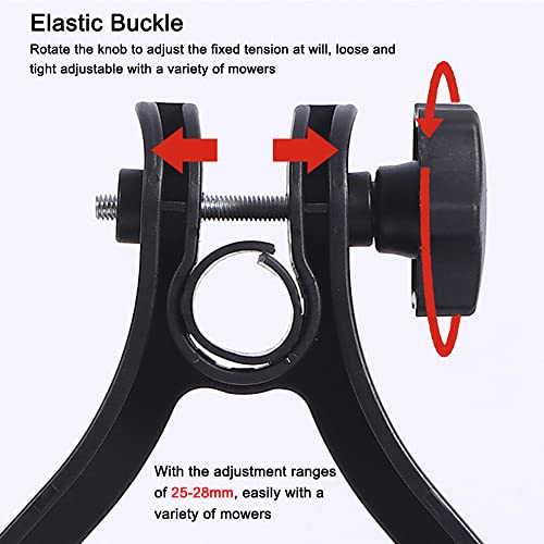 HUIOP Universal Lawn Trimmer Auxiliary Wheel Handy Cordless Lawn Mower Accessory Adjustable 25-28mm Grass Trimmer Support Wheel - Image 4