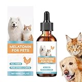Genérico Tranquilizante para Gatos Perros Pequeños | Gotas Calmantes 60ml Suplemento Natural para Maullidos Estrés Agresividad Tormentas | Ideal para Aseo Diario Corte De Uñas Baño Viajes