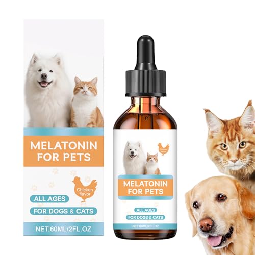 Integratore Calmante Per Gatti,60ml Grande Calmante Sonno Gatto Per Viaggi - Rilassante Lenitivo per Gattini con Miagolio Temporale Notturno Viaggi Casa Benessere - Gattini Miagolio Aggressività