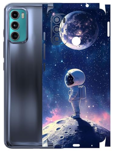 Image of AtOdds - Full Body Back Screen Guard Protector Film - Lamination Wrap Skin Sticker Compatible with Moto G60 | Scratchproof Matte Finish (Moon)