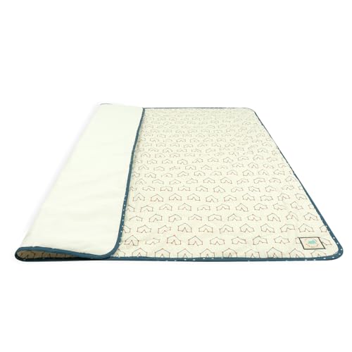 Image of TIDY SLEEP Waterproof Baby Messy Mat | Multipurpose Splash Mat for Under High Chair, Art & Craft, Feeding, Playtime | Anti-Slip, Easy Clean, Foldable | 95x95 cm | Galactic Love
