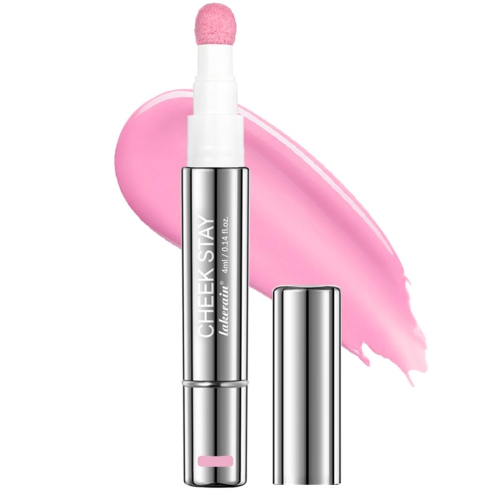 Lightweight All-day Liquid Blush Tint - Natural-Looking Weightless Watercolor Sheer Finish Cheek Blusher (Pastel pink-01)